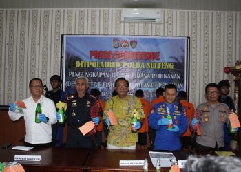 Gerak Cepat ! Tiga Kasus Destructive Fishing di Sulawesi Tengah Berhasil Diungkap Ditpolairud Polda Sulteng