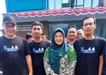 Hari Terakhir Pendaptaran Pilkada Kabupaten Tangerang .PREMAN Kawal Maesal- Intan Ke KPU