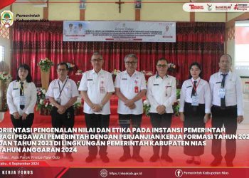 ORIENTASI PENGENALAN NILAI DAN ETIKA BAGI P3K DI KAB NIAS T.A 2024