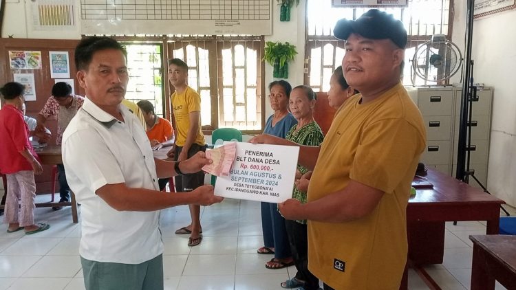 Pemdes Tetegeonaai Salurkan BLT DD Bulan Agustus – September Tahun 2024