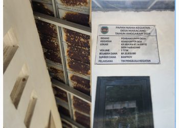 Dugaan Ketidaksesuaian Anggaran Banprop TA 2024 di Desa Maracang,miris hanya Di cet saja