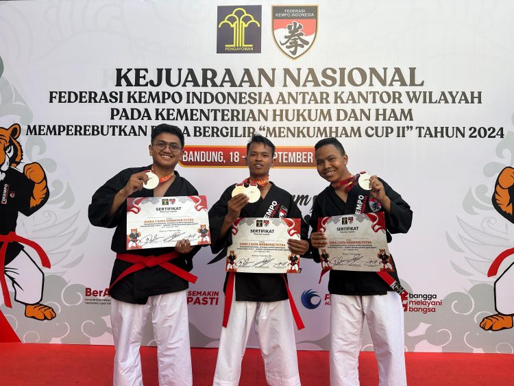 Selamat : 3 Petugas Rutan Tangerang Raih Perak dan Perunggu pada Kejurnas Kempo “Menkumham Cup II” 2024