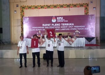 Pengundian Nomor urut Pilkada Lampung Utara, Harli Nomor 1, PAS Nomor 2