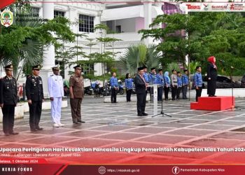 UPACARA PERINGATAN HARI KESAKTIAN PANCASILA DI KABUPATEN NIAS TAHUN 2024