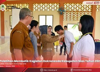 Pembukaan Kegiatan Pelatihan Kerajinan Membatik Kab. Nias Tahun 2024