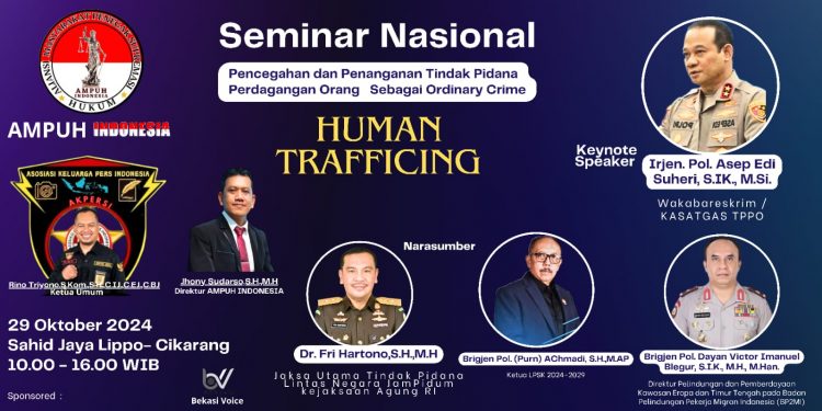Baru Berdiri , Ketua Umum AKPERSI ” Dipercaya Menjadi Narasumber Seminar Nasional Dalam Pencegahan dan Penanganan TPPO