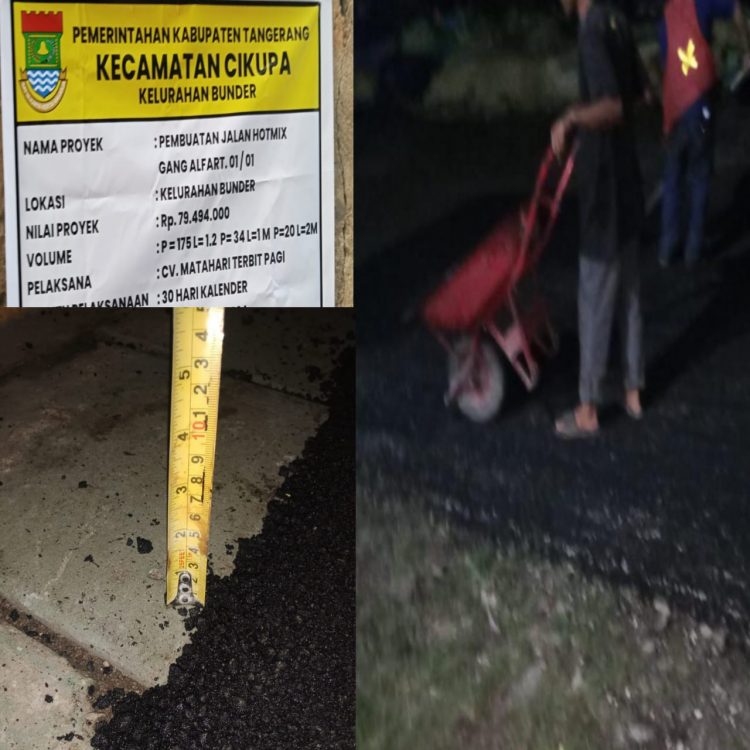 Eng Ing Eng, Lurah Bunder Diduga Bangun Halaman Rumahnya dari Anggaran Pemerintah