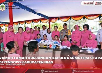 Pjs Bupati Nias Hadiri Kegiatan Ramah-Tamah Sekaligus Bakti Sosial dan Bakti Kesehatan Polda Sumut