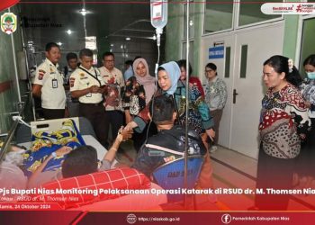 Pjs Bupati Nias Monitoring Langsung Pelaksanaan Operasi Katarak
