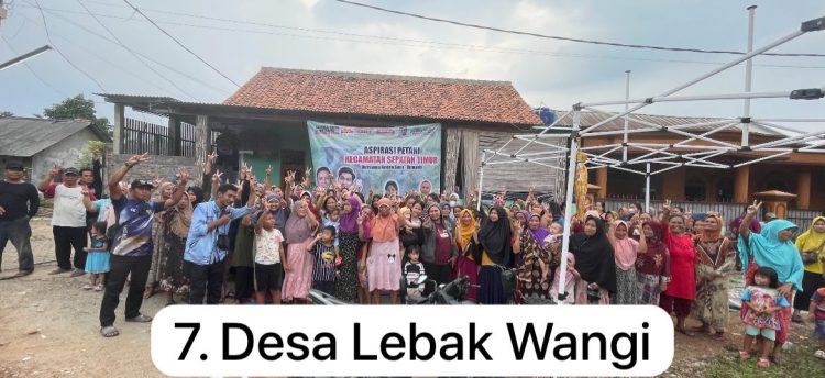 Miliki Program Petani Maju, Warga Lebak Wangi Satukan Suara Pilih Andra-Dimyati