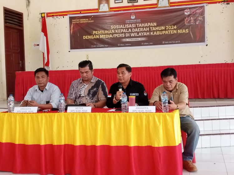 Ketua KPU Nias : Hari Ini Hari Yang Baik Bisa Bertemu Dengan Insan Pers