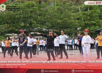 JALAN SANTAI DAN SENAM SEHAT LINGKUP PEMERINTAH KABUPATEN NIAS TAHUN 2024