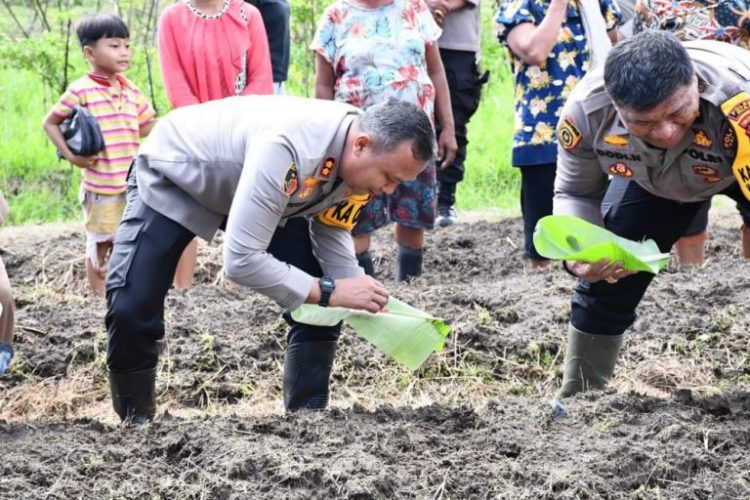 Polres Nias Laksanakan Launching Gugus Tugas Polri untuk Ketahanan Pangan