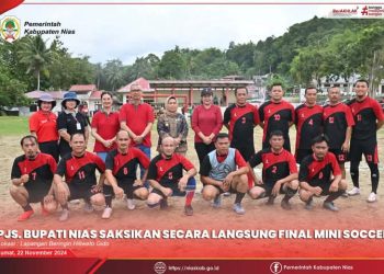 Pjs Bupati Nias Saksikan Laga Final Mini Soccer