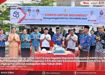 Pemkab Nias Gelar Ramah Tamah Peringatan HUT Korpri, Harganas dan HKN