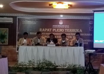 KPU Nias Lakukan Rapat Pleno Terbuka