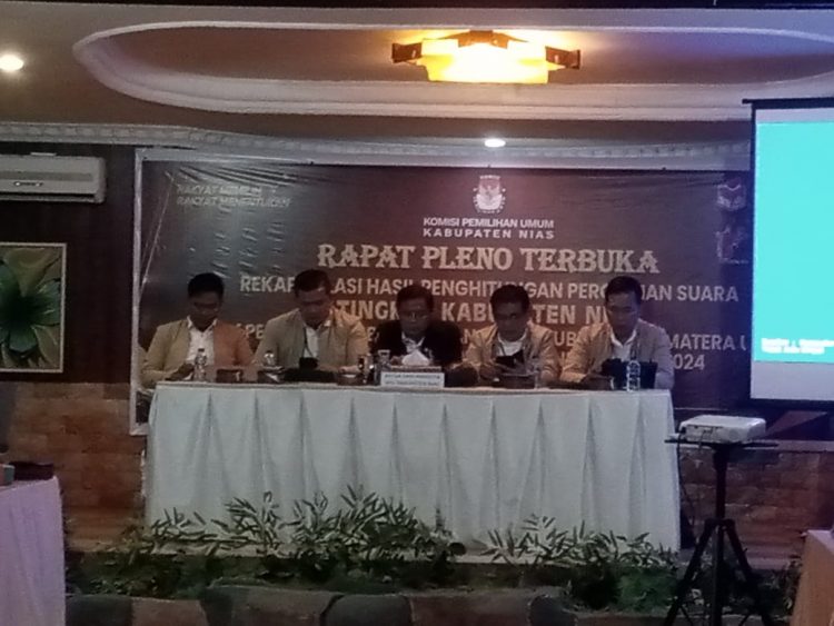 KPU Nias Lakukan Rapat Pleno Terbuka