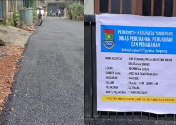 Digelar Tengah Malam, CV. Thiara Diduga Ingin Korupsi Proyek Hotmix yang Dikerjakannya