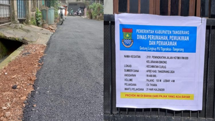 Digelar Tengah Malam, CV. Thiara Diduga Ingin Korupsi Proyek Hotmix yang Dikerjakannya