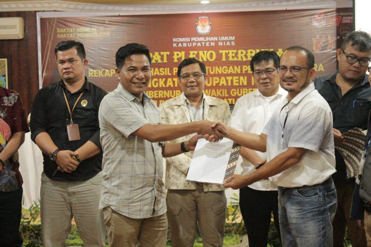 Rekapitulasi Perhitungan Suara Tingkat Kabupaten Nias Ya’atulo- Arota Raih Suara Terbanyak