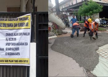 Lemahnya Pengawasan, CV. Nugraha Karya Diduga Kerjakan Drainase Tak Sesuai Spesifikasi