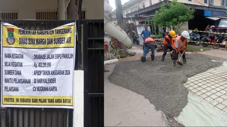 Lemahnya Pengawasan, CV. Nugraha Karya Diduga Kerjakan Drainase Tak Sesuai Spesifikasi