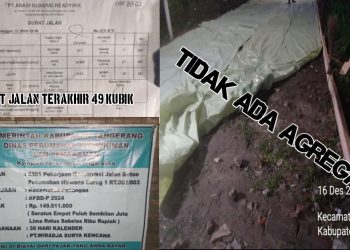 Seperti Siluman, Diduga PT. Wiradja Surya Kencana Kerjakan Proyek Betonisasi di Nirwana Curug 1 Tanpa Agregat