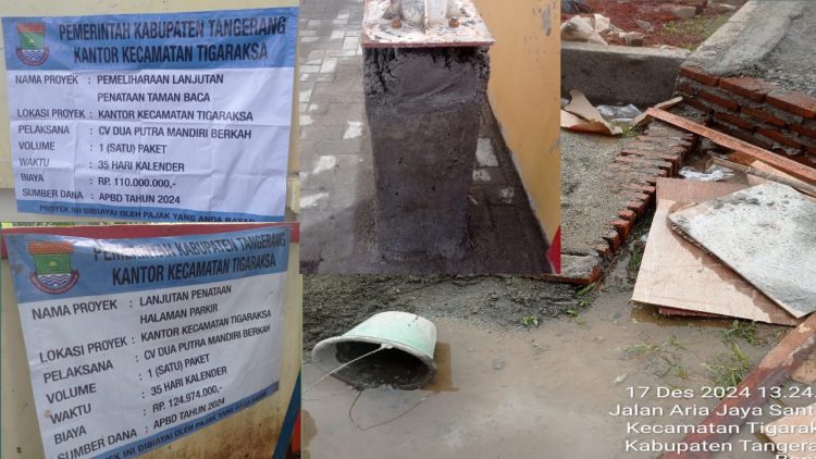 Sulit Untuk Ditemui, CV. Dua Putra Mandiri Berkah Diduga Kong Kalikong dengan Aparatur Pemerintahan Kecamatan Tigaraksa