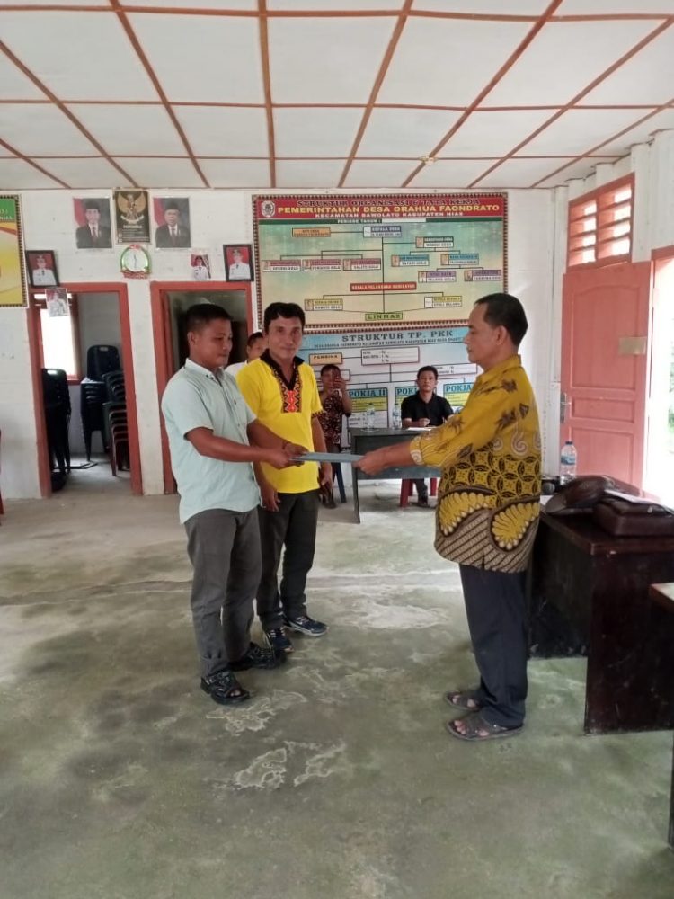 Pemdes Orahua Faondrato Lakukan Pertanggungjawaban APBDesa Tahun 2024