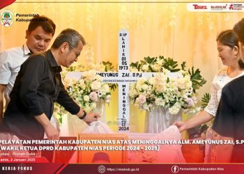 Pemkab Nias Melayat Atas Meninggalnya Wakil Ketua DPRD Kab. Nias Ameyunus Zai