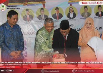 Sekda Nias Hadiri Peringatan Hari Amal Bhakti ke-79