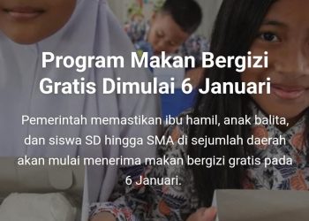 SAH MULAI BULAN JANUARI MAKAN GRTIS UNTUK SISWA ,SISWI SD,SLTP,SMA DI TETAPKAN