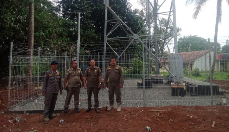 Tinjau Lokasi Indikasi Pembangunan Tower Tak Berizin di Panongan, Satpol PP Akan Panggil Sitac