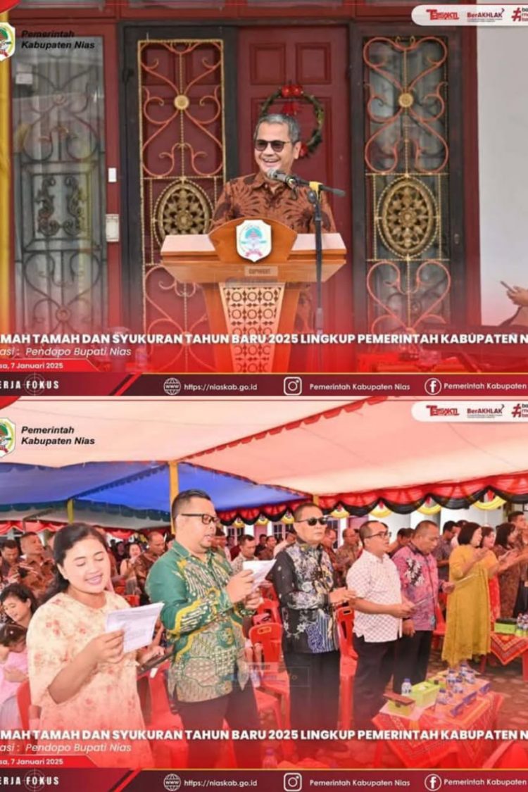 Ramah Tamah Syukuran Tahun Baru 2025 Pemkab Nias Penuh Hikmah