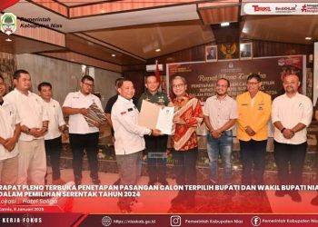 Bupati Nias Hadiri Rapat Pleno Terbuka Penetapan Pasangan Calon Terpilih Bupati dan Wakil Bupati Nias
