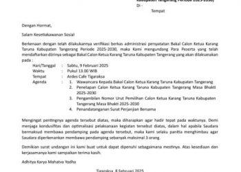 Panitia Temu Karya KATAR ke-7 Kabupaten Tangerang Diduga Kurang Serius dalam Proses Pemilihan