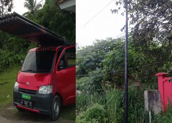 Berbekal File PDF, Penanaman Tiang FO Lintas Arta di Rumpin Diduga Tak Dapat Tunjukan Fisik Surat Izinya