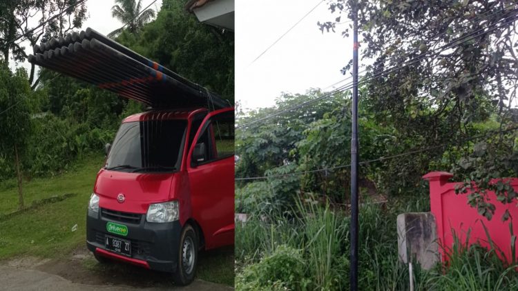 Berbekal File PDF, Penanaman Tiang FO Lintas Arta di Rumpin Diduga Tak Dapat Tunjukan Fisik Surat Izinya