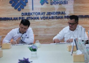 Penandatanganan Nota Kesepakatan Antara Pemko Gunungsitoli Dengan Dirjen Pembinaan Pelatihan Vokasi dan Produktivitas Kementerian Ketenagakerjaan