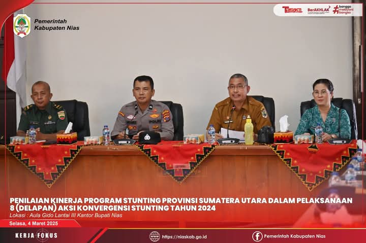 Penilaian Kinerja Program 8 Aksi Konvergensi Penurunan Stunting Tahun 2024 di Wilayah Kab. Nias
