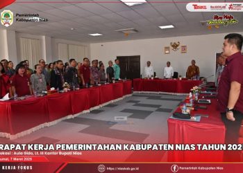 Bupati Nias Pimpin Rapat Kerja Pemerintah Tahun 2025