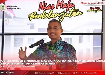 SEKDA NIAS SAMBUT BAIK AUDIENSI DIRJEN BIMAS KATOLIK