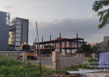 Proyek Pembangunan Lapangan Tenis PT Urban Padel Gading Serpong Diduga Tanpa Izin PBG