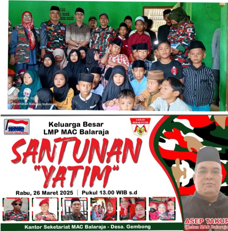 Laskar Merah Putih MAC Balaraja Gelar Santunan Yatim, Wujud Kepedulian Sosial