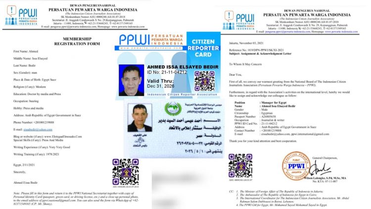 Kepala Perwakilan PPWI Mesir Ditunjuk sebagai Penasehat Dewan Persatuan Ekonomi Arab: Prestasi Membanggakan dari Dunia Pewarta Warga