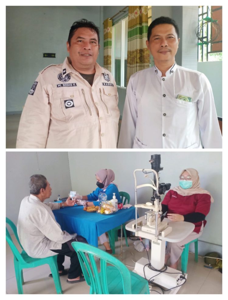 Kades Lumpang Sambut Baik Skrining Katarak oleh RS Tiara, Puluhan Warga Antusias Ikuti Pemeriksaan