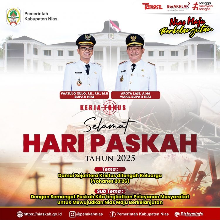 Pemerintah Kabupaten Nias Mengucapkan Selamat Hari Paskah