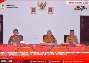 Pemkab Nias Bersama Pemko Gunungsitoli Berkomitmen Kembangkan Penerapan Manajemen ASN Berbasis Sistem Merit