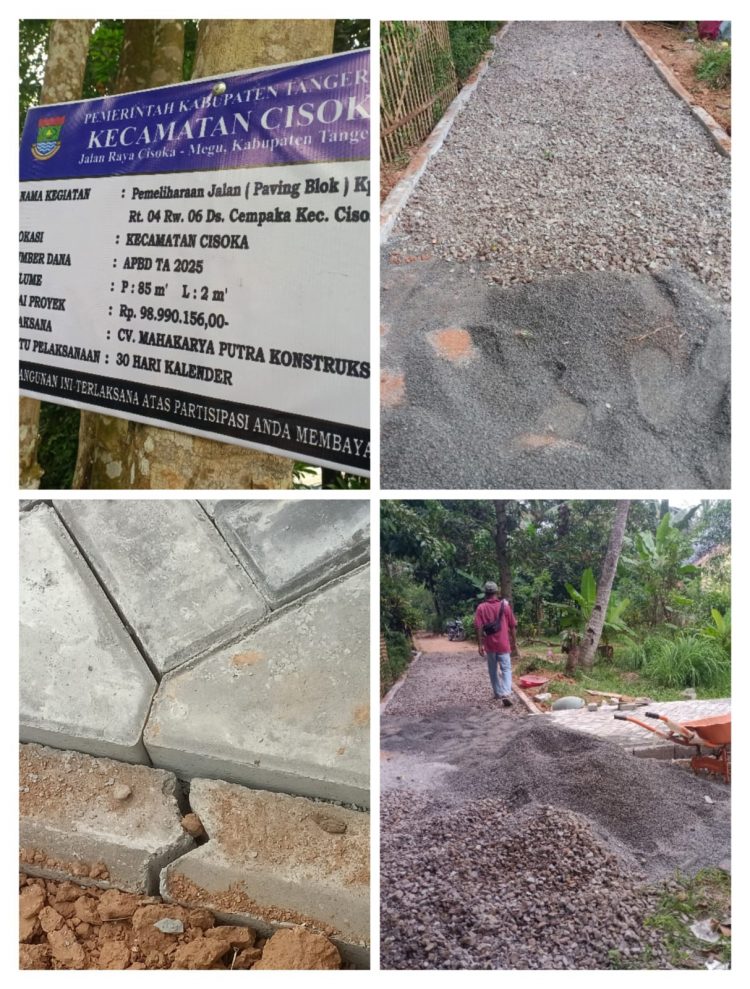 PROYEK PEMELIHARAAN JALAN DI DESA CEMPAKA DIDUGA ASAL JADI, INVESTIGASI UNGKAP PELAKSANAAN TANPA PENGAWASAN KETAT