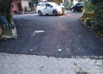 Gara-Gara Pengawasnya Enggak Tau, Proyek Hotmix Pagu Anggaran Kecamatan Cisauk Dikerjakan Asal Jadi